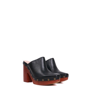 JACQUEMUS - Jacquemus clogs in black leather (size 37)