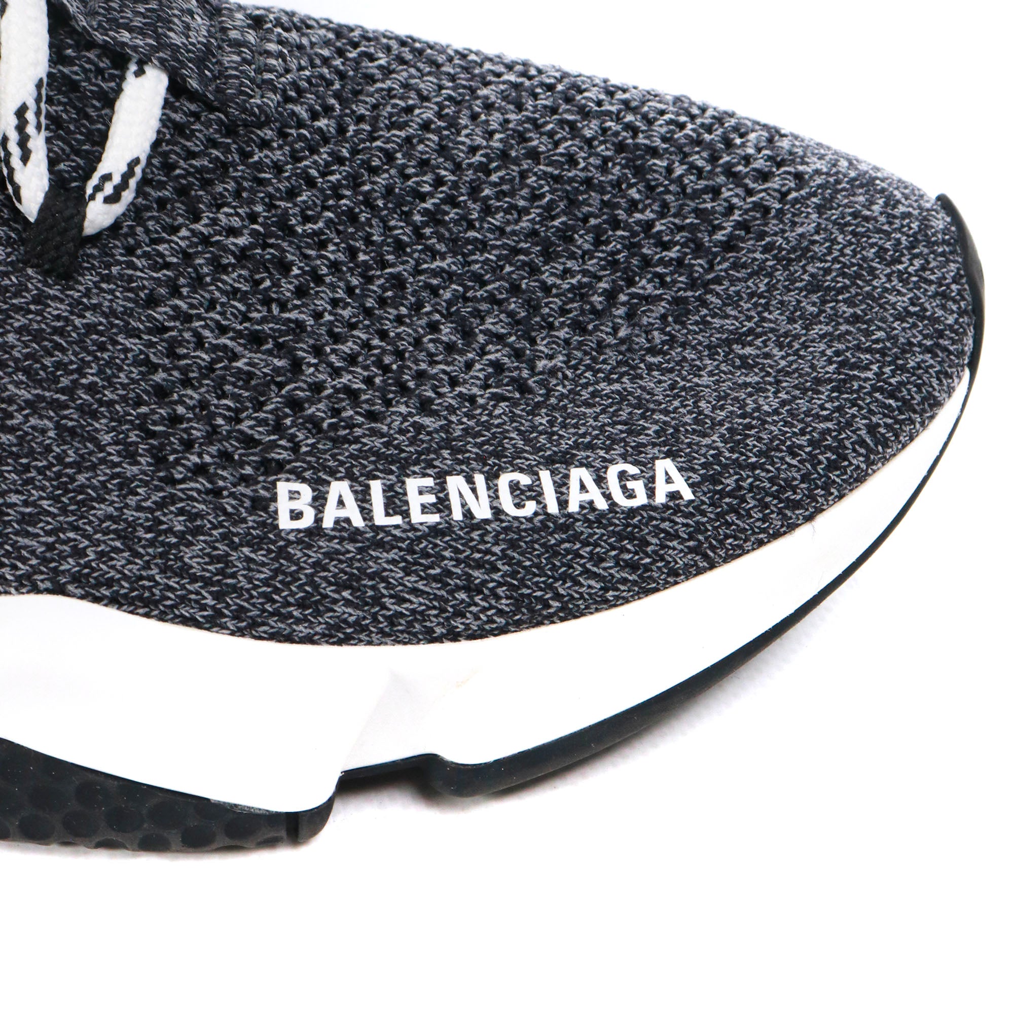 BALENCIAGA - Sneakers Speed Balenciaga à lacets en toile grise (T40)