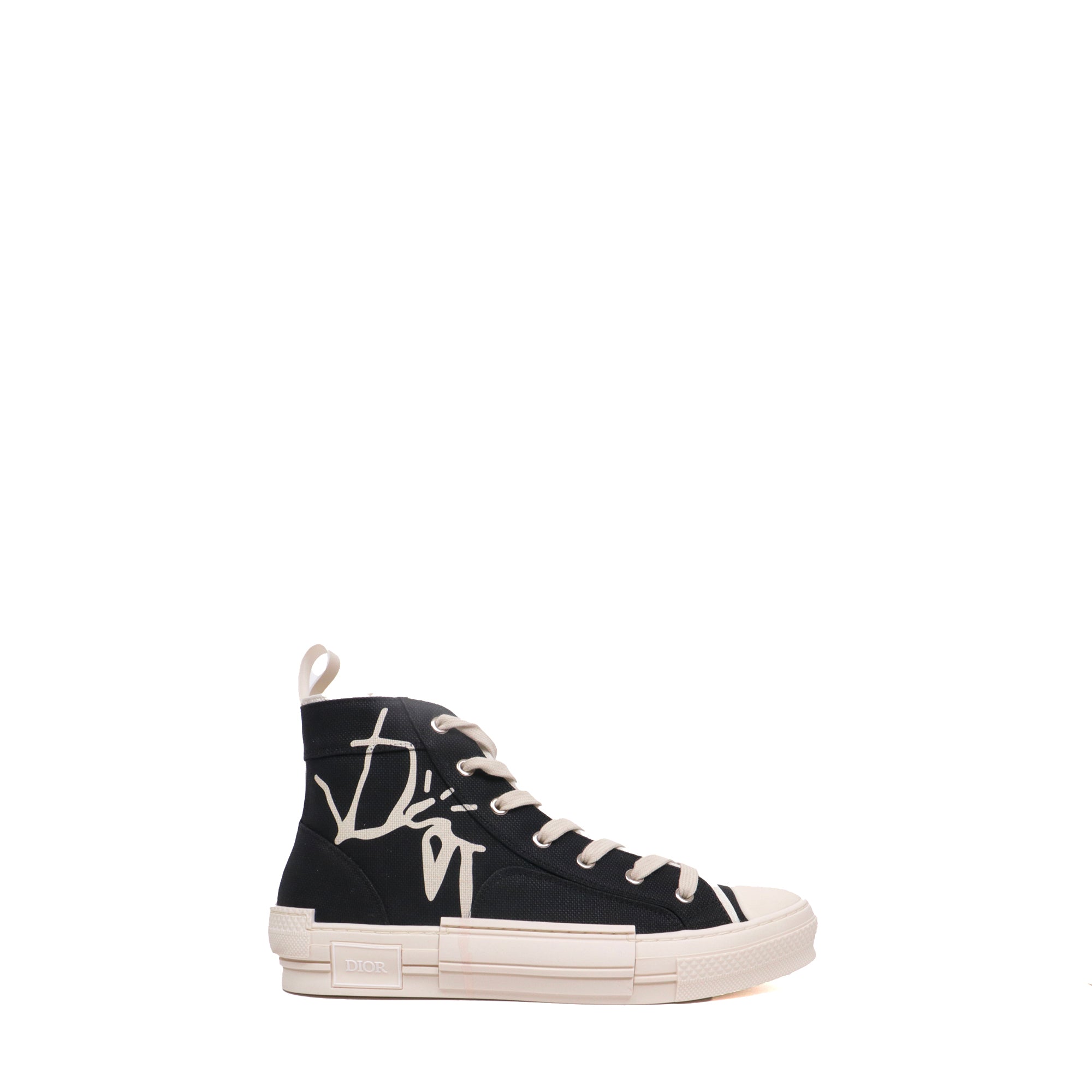 DIOR - Sneakers B23 high Dior x Cactus jack en toile canvas noire (T42)