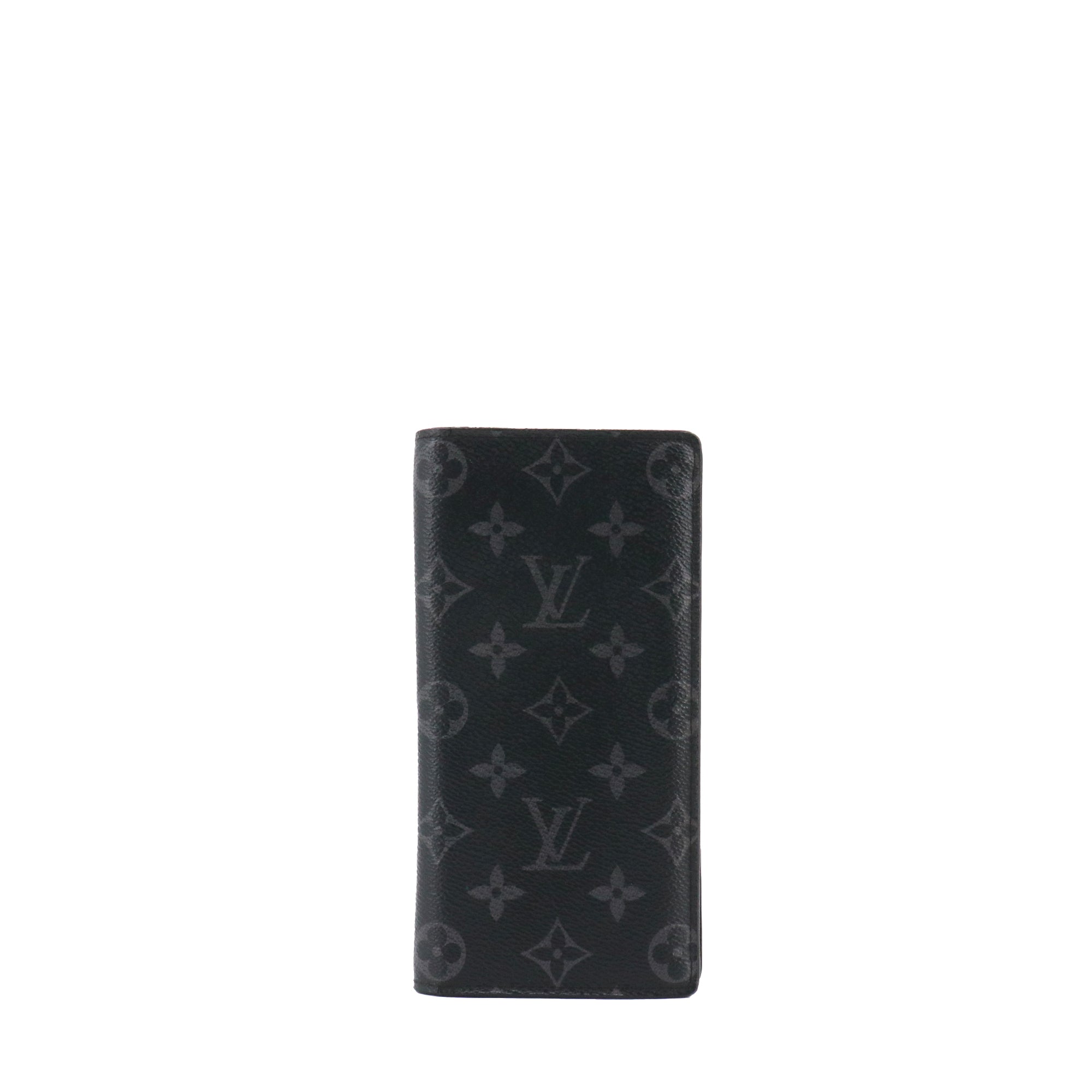 LOUIS VUITTON - Portefeuille Brazza Louis Vuitton en toile monogramme éclipse
