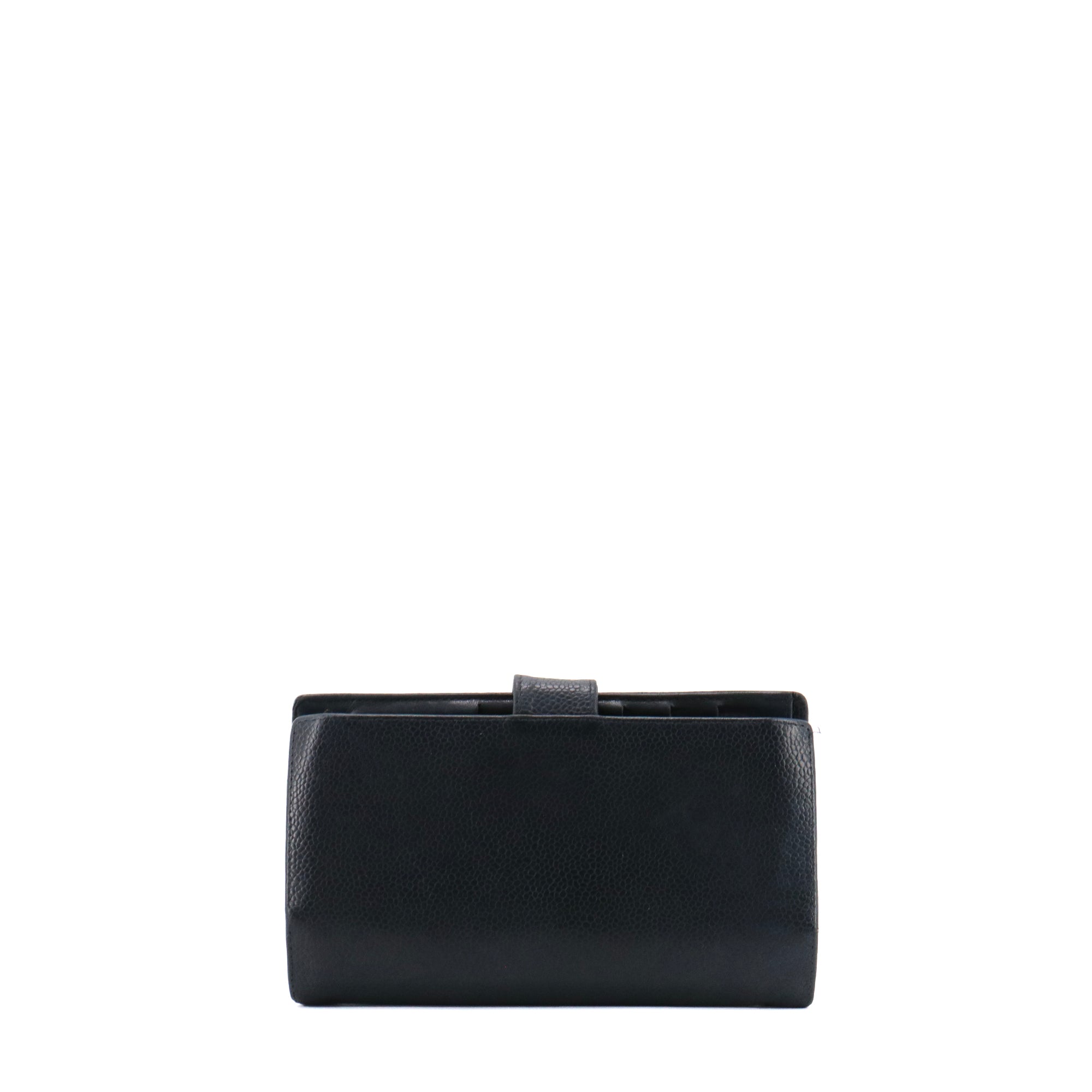 CHANEL - Chanel wallet in vintage black caviar leather