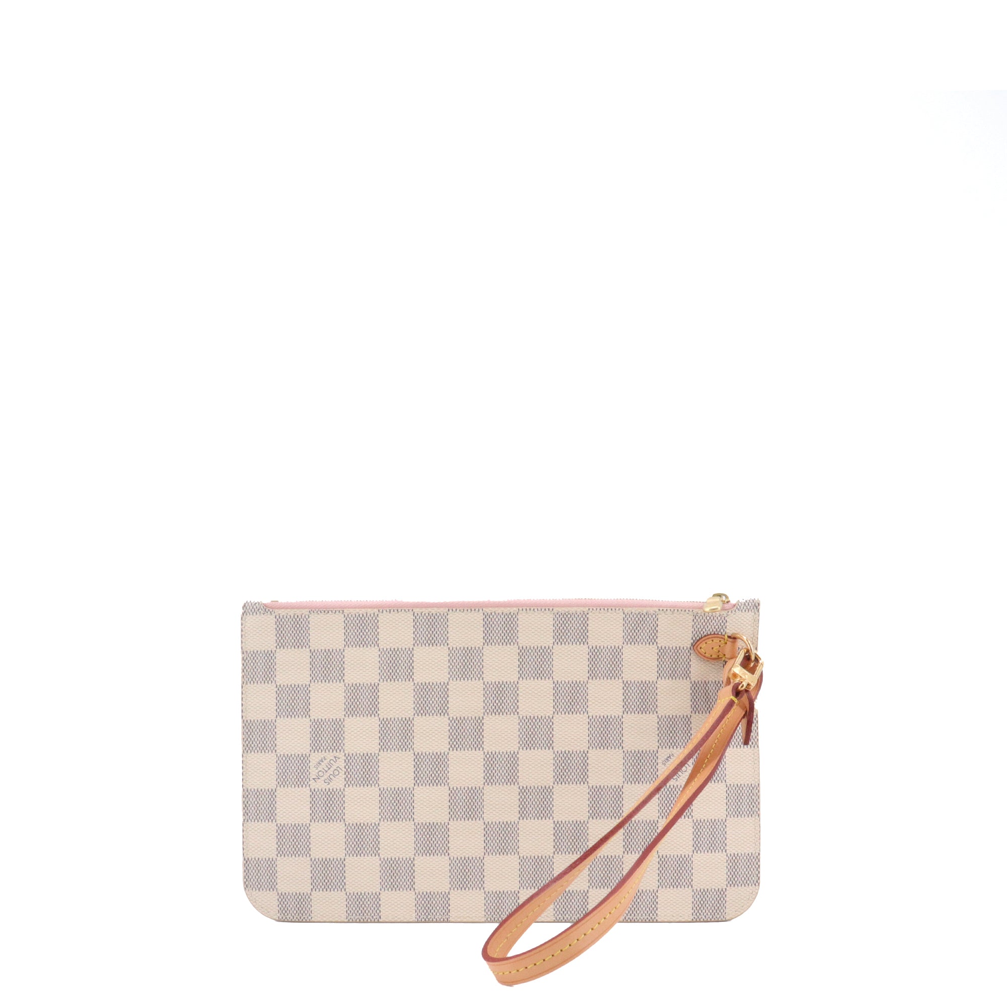 LOUIS VUITTON - Louis Vuitton Neverfull Pouch in Damier Azur Canvas