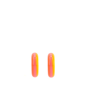 HERMÈS - Hermès earrings in gradient lacquered wood