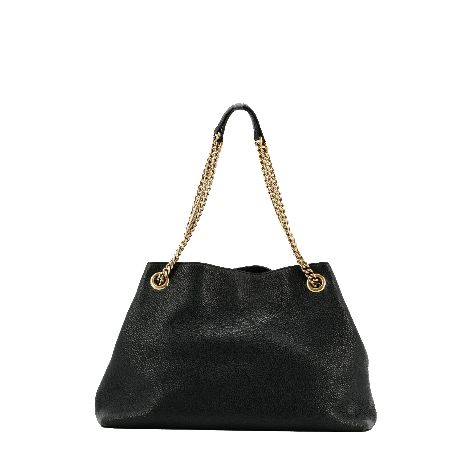 GUCCI - Gucci Soho tote bag in silver grained leather 