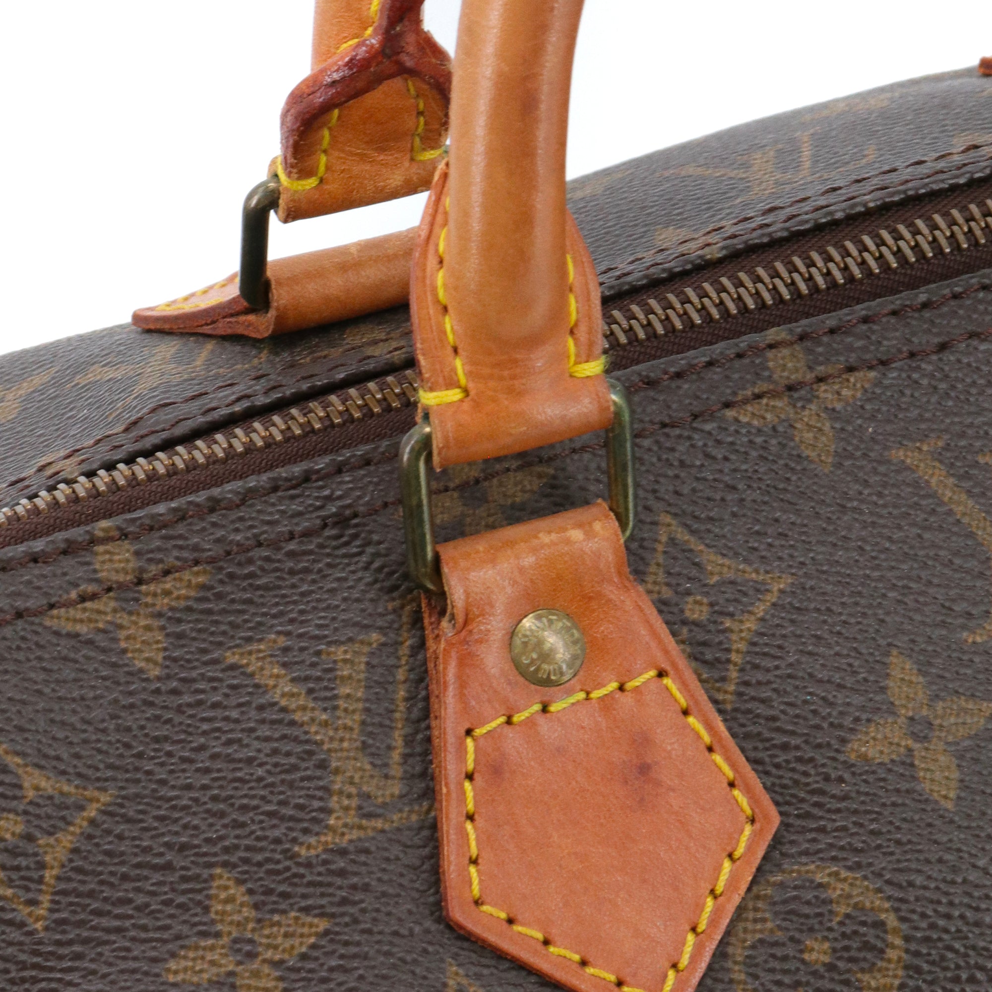 LOUIS VUITTON - Sac à main Speedy 40 Louis Vuitton en toile monogrammée vintage