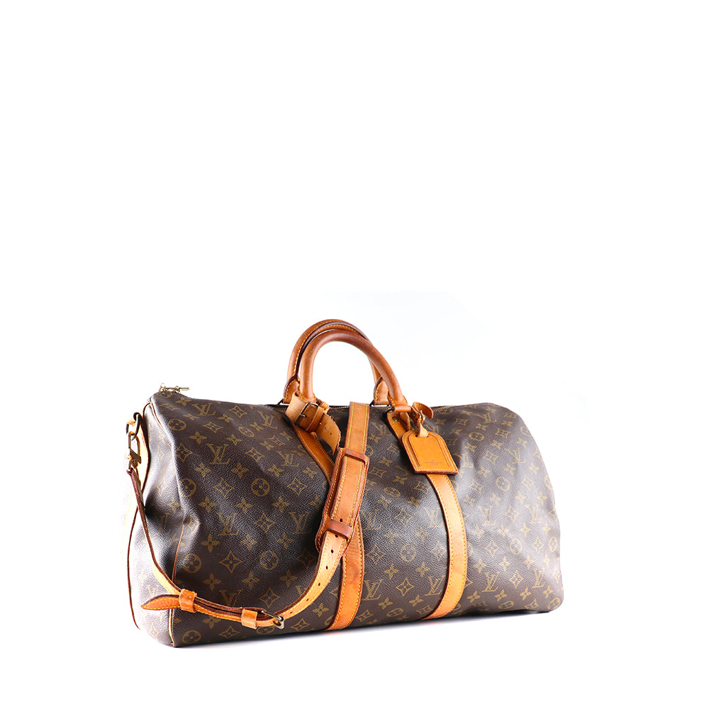 LOUIS VUITTON - Sac de voyage Keepall 50 avec bandoulière vintage