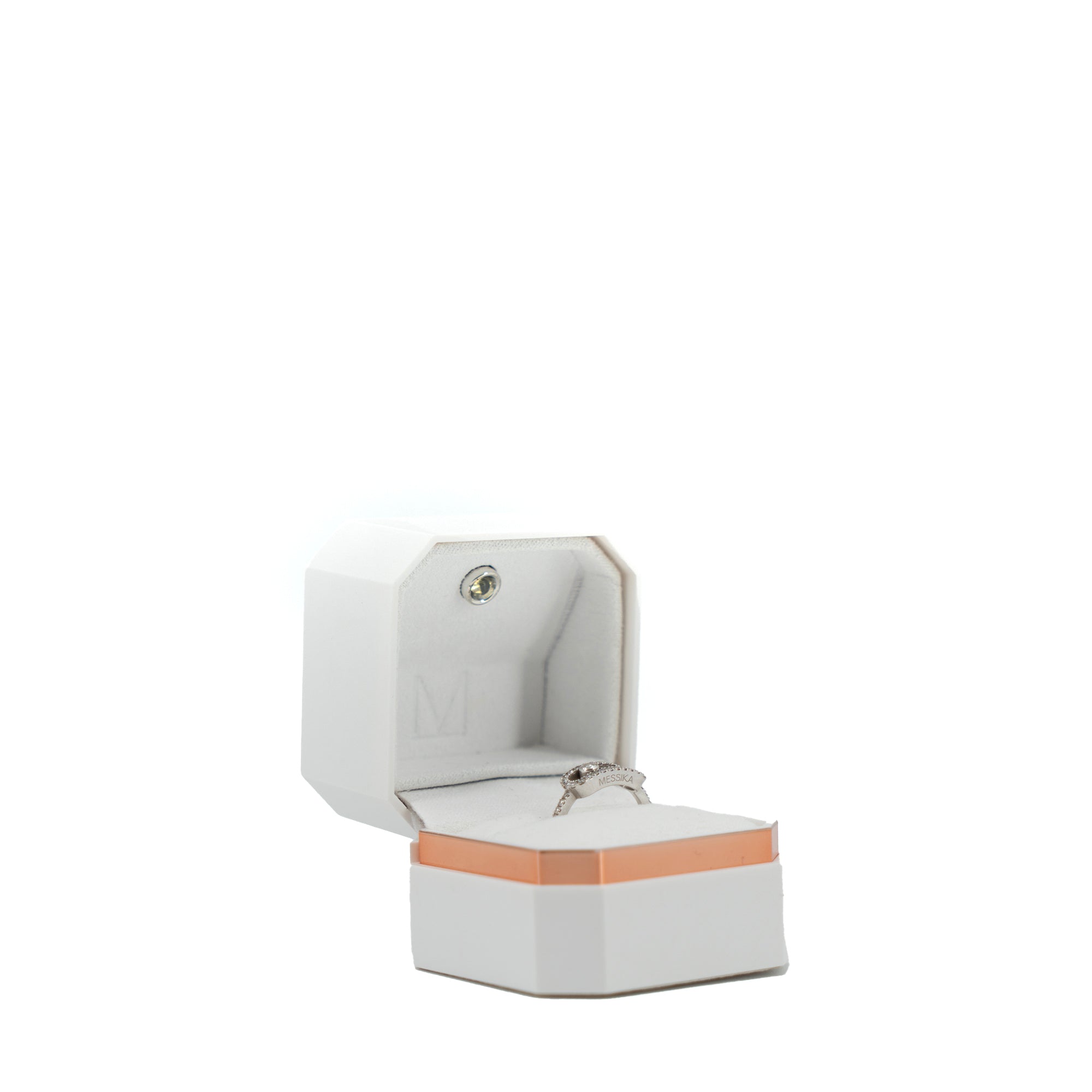MESSIKA - Messika Move Uno GM Pavée ring in white gold decorated with diamonds (T48)