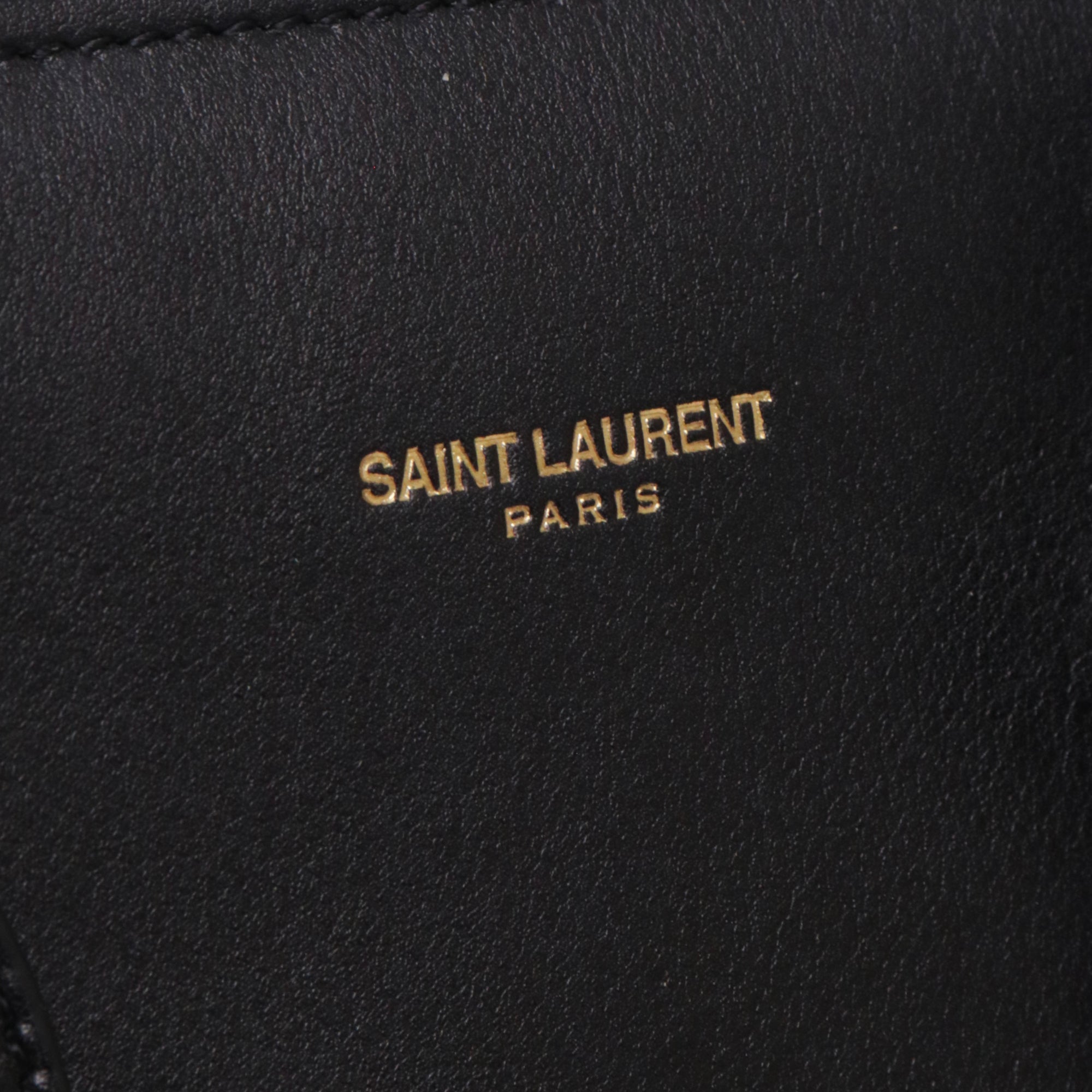 SAINT LAURENT - Nano day bag in gray grained leather