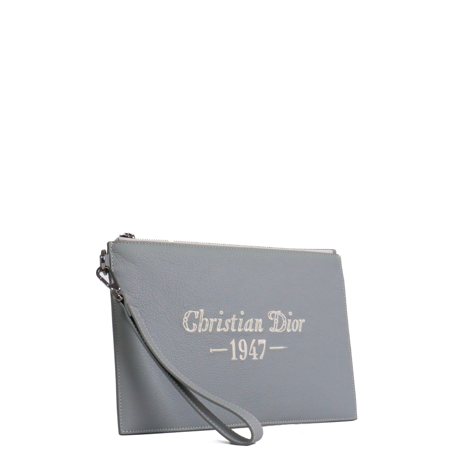 DIOR - Dior Oblique Galaxy A5 pouch in black leather