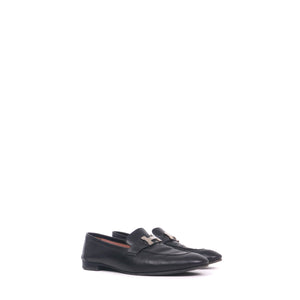 HERMÈS - Kennedy loafers in beige leather (T37.5)
