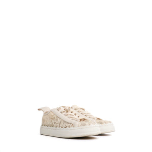 CHLOÉ - Sneakers Lauren Chloé en toile beige (T37)