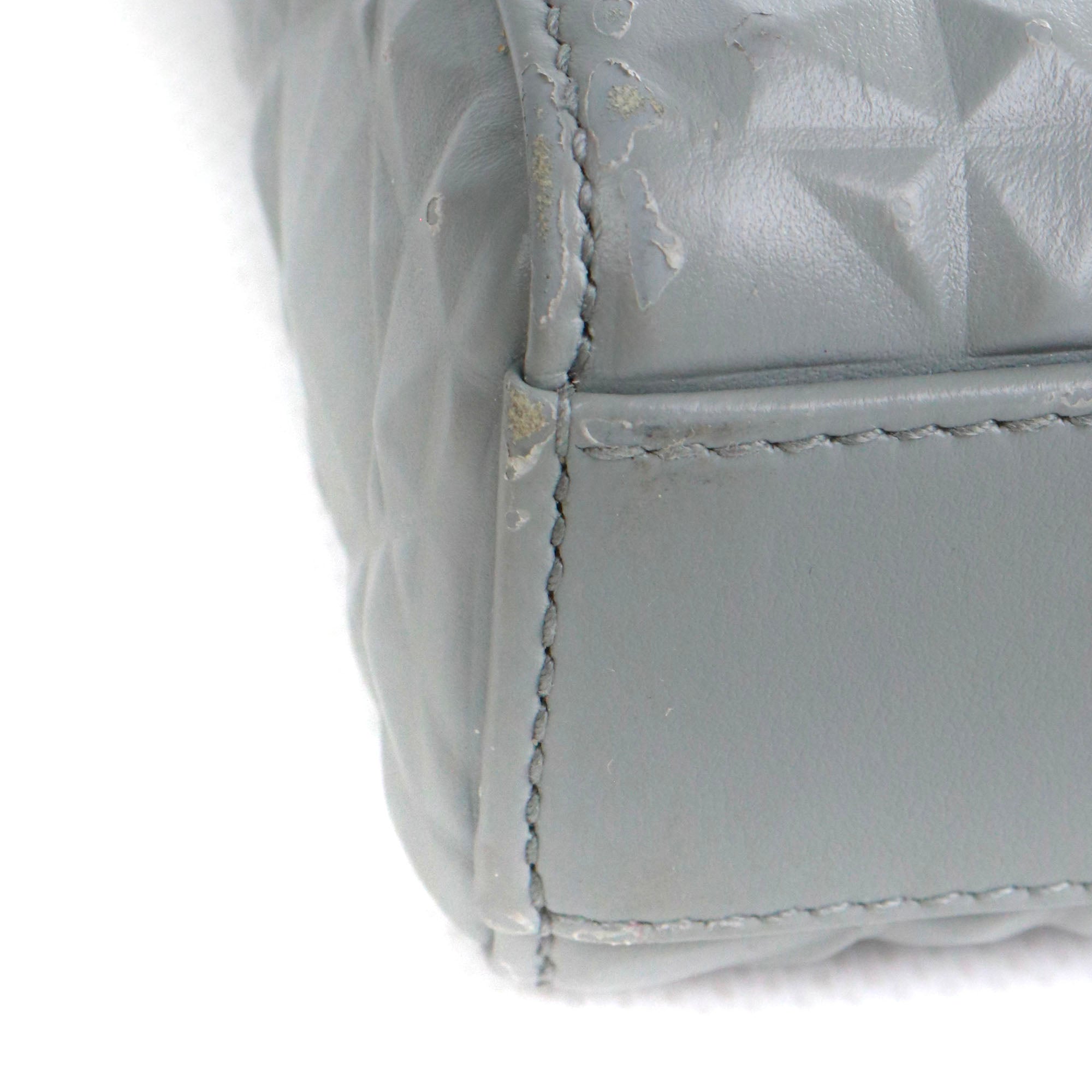 DIOR - Sac à bandoulière Lady D-Joy Dior en cuir cannage diamant gris