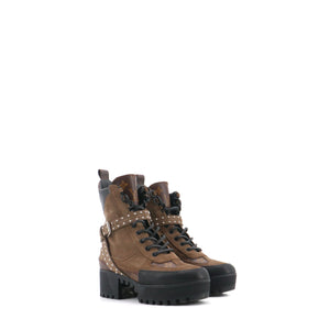 LOUIS VUITTON - Boots Desert Lauréate Louis Vuitton en cuir velours et toile monogrammée (T36)
