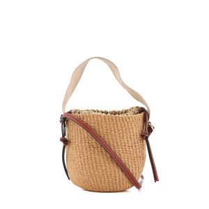 CHLOÉ - Faye shoulder bag in gray smooth leather and suede
