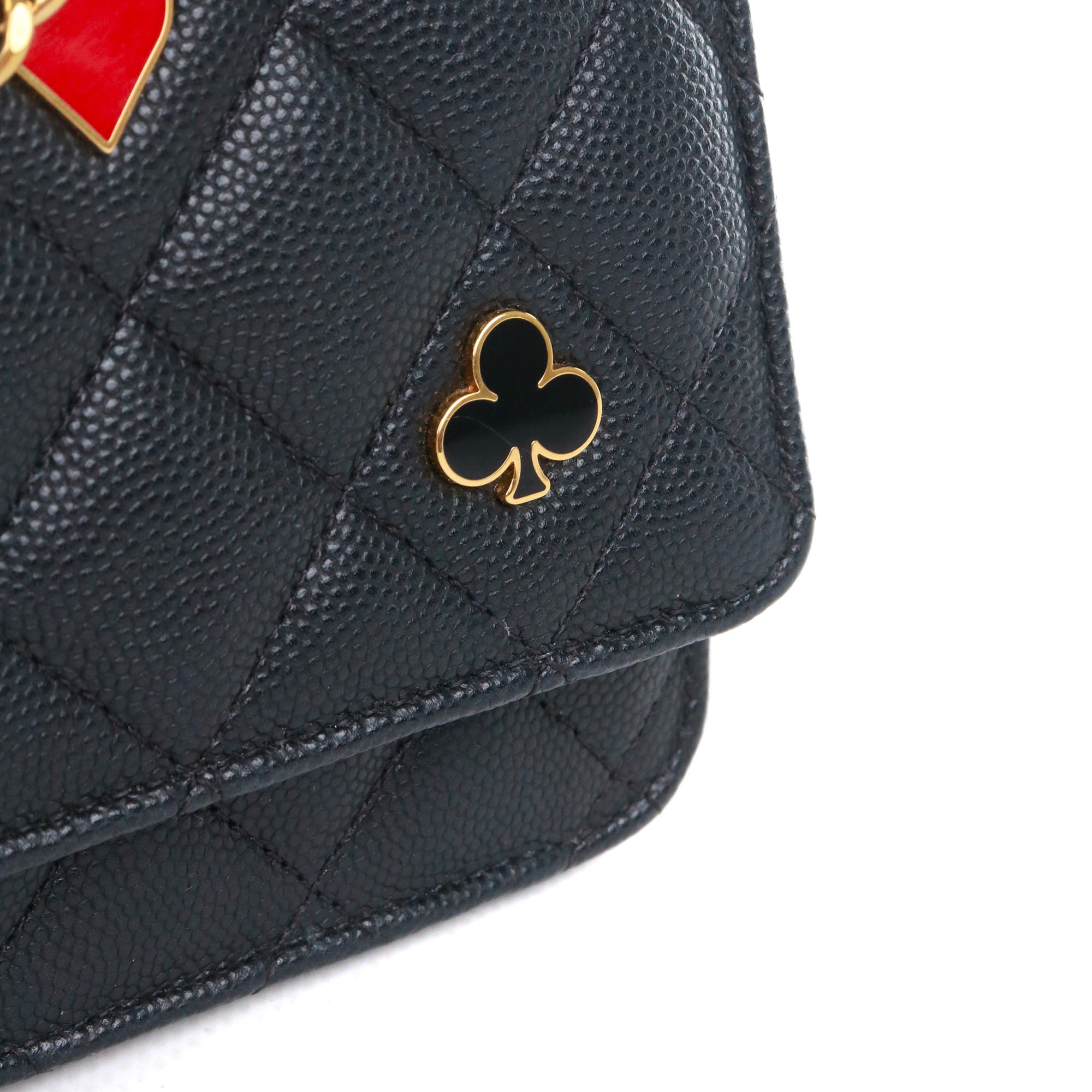 CHANEL - Chanel Timeless Wallet On Chain bag in black caviar leather