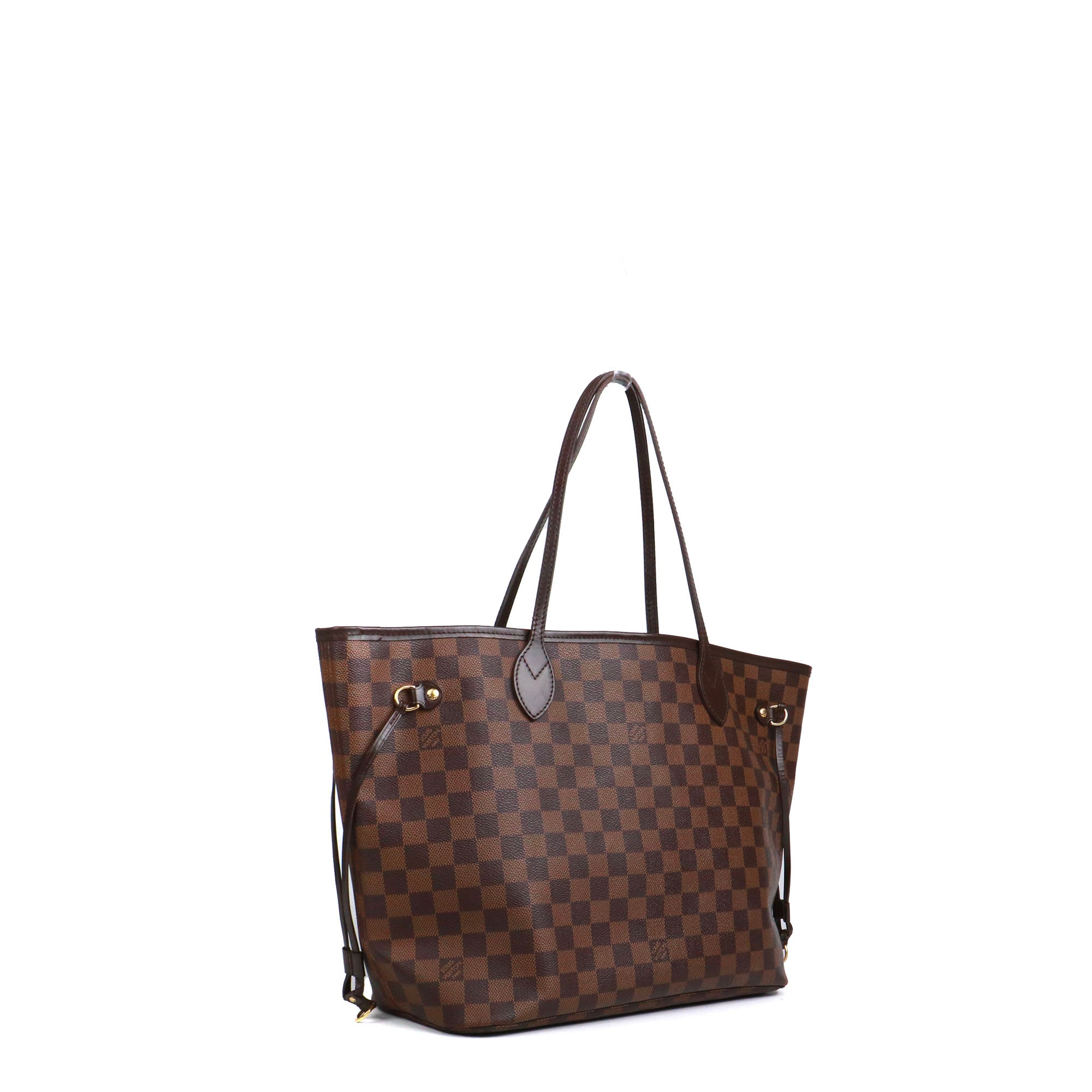 LOUIS VUITTON - Sac cabas Neverfull MM Louis Vuitton en toile enduite damier ébène