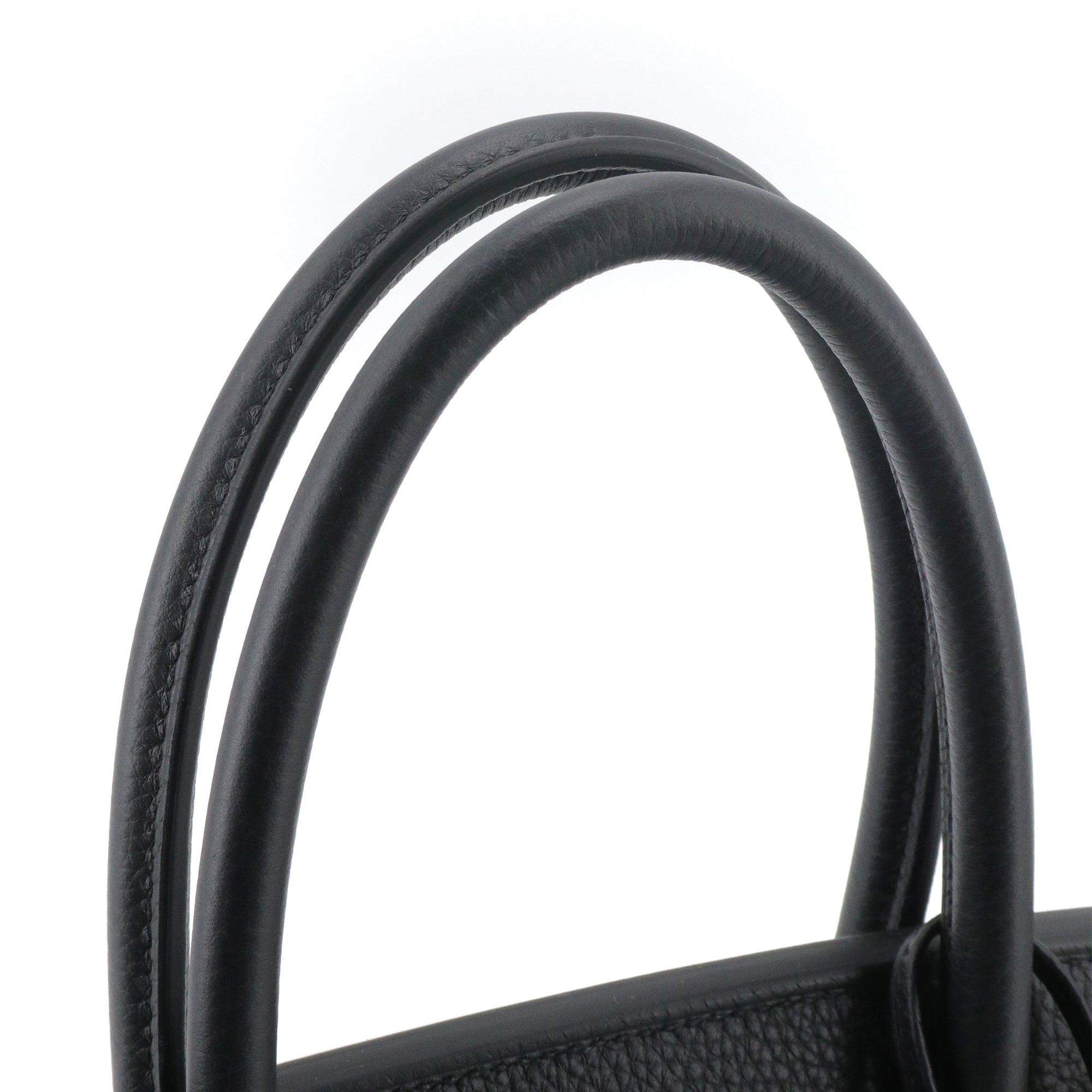 HERMÈS - Birkin 35 handbag in black togo leather 