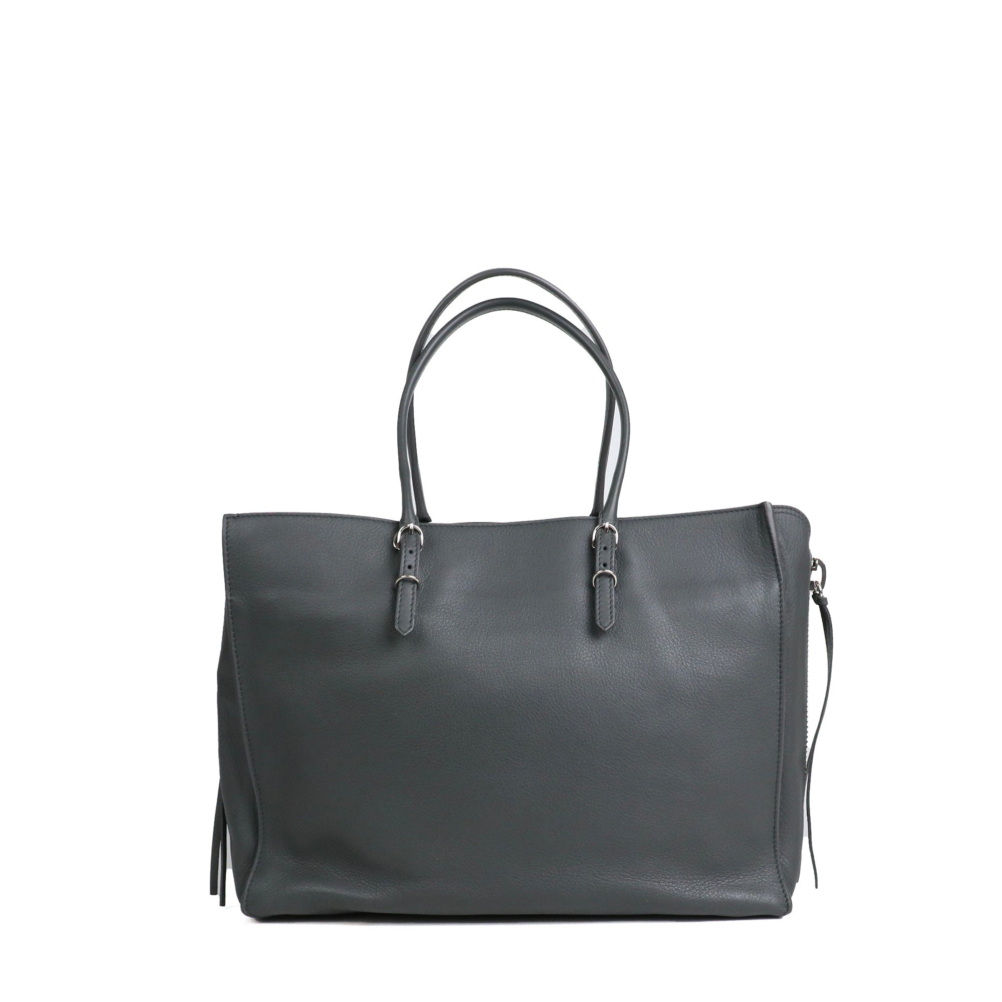 BALENCIAGA - Papier A4 shopping bag with shoulder strap in red leather