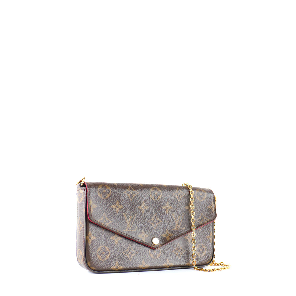 LOUIS VUITTON - Felicie clutch in monogram canvas