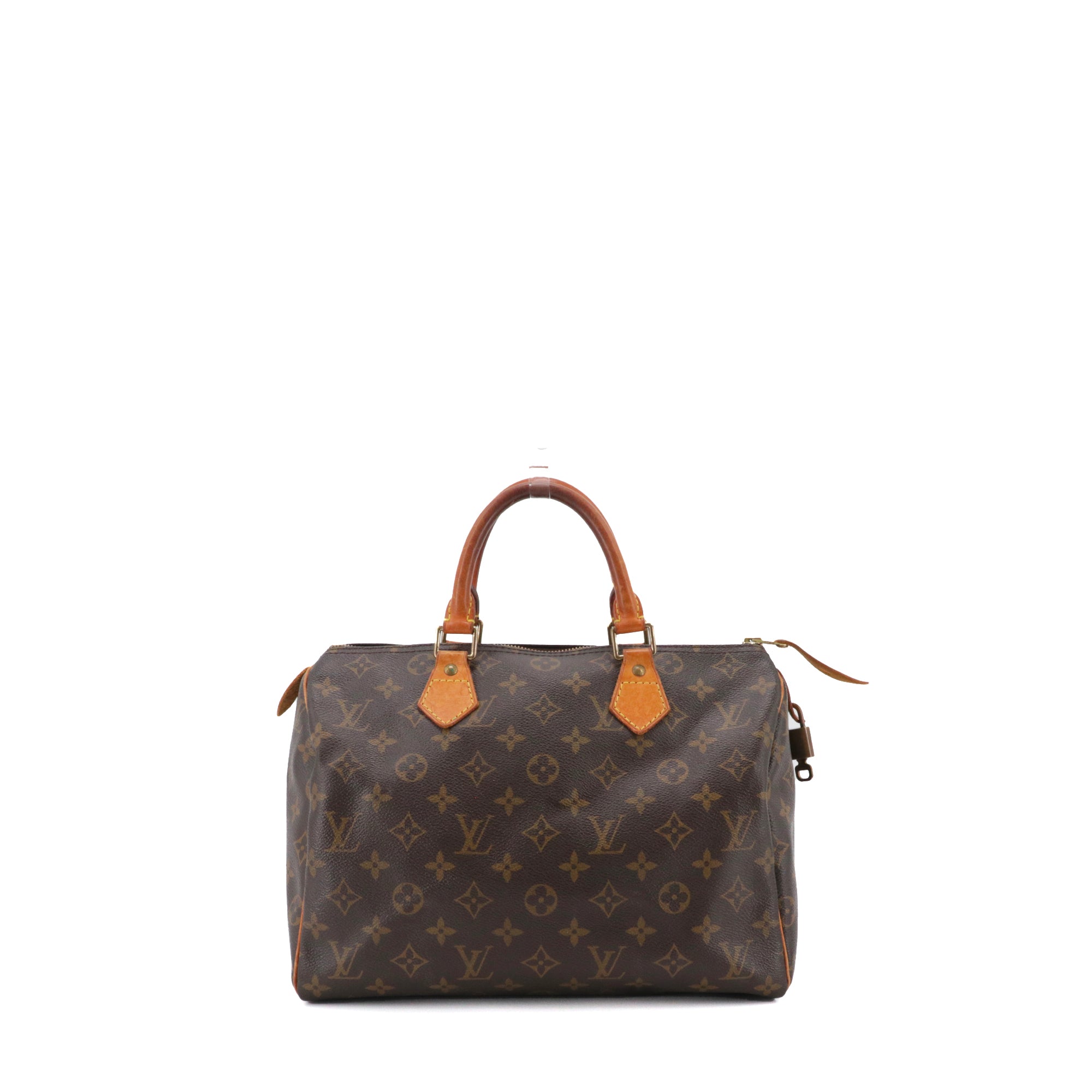 LOUIS VUITTON - Sac à main Speedy 30 Louis Vuitton en toile monogrammée