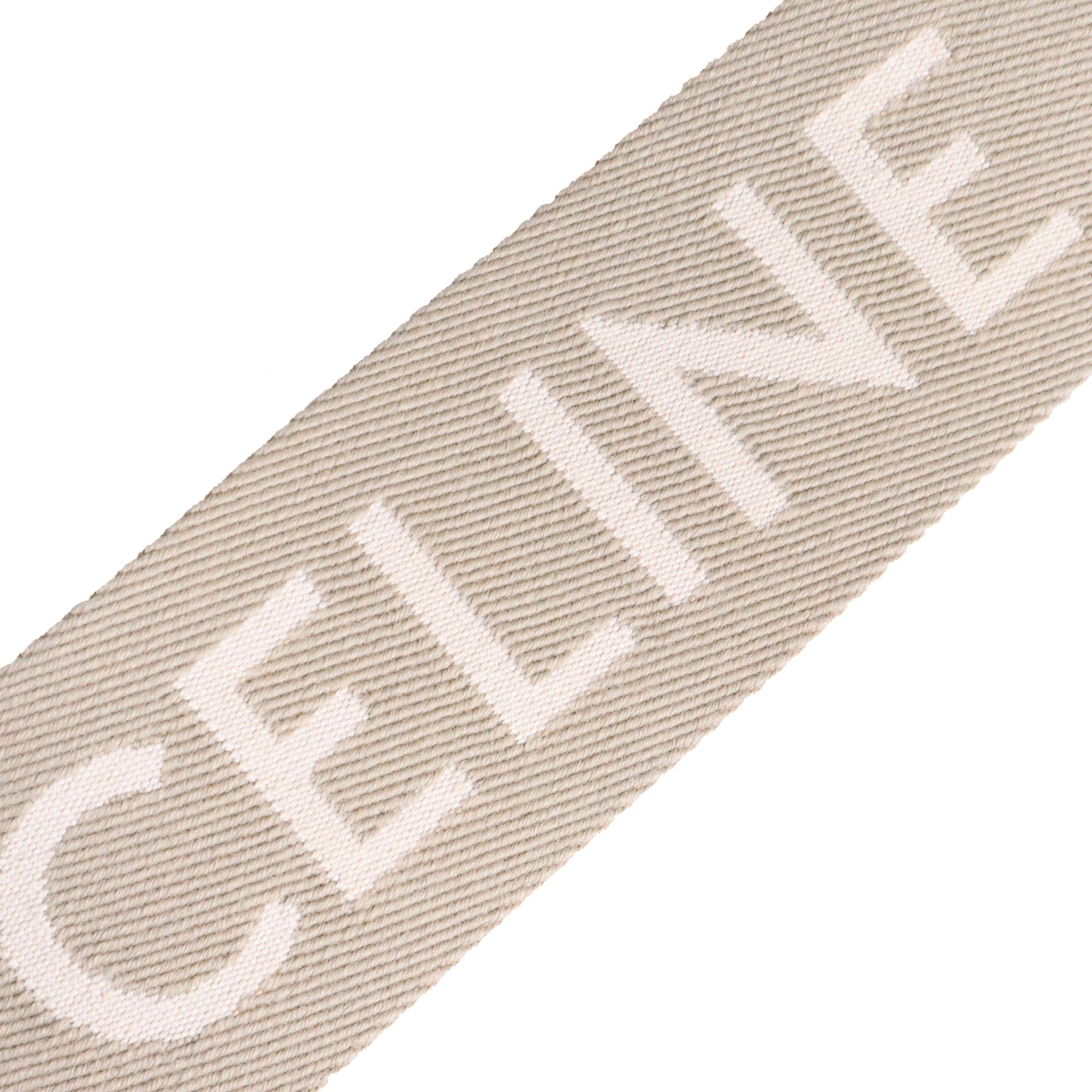 CELINE - Bandoulière courte jacquard Celine en laine beige