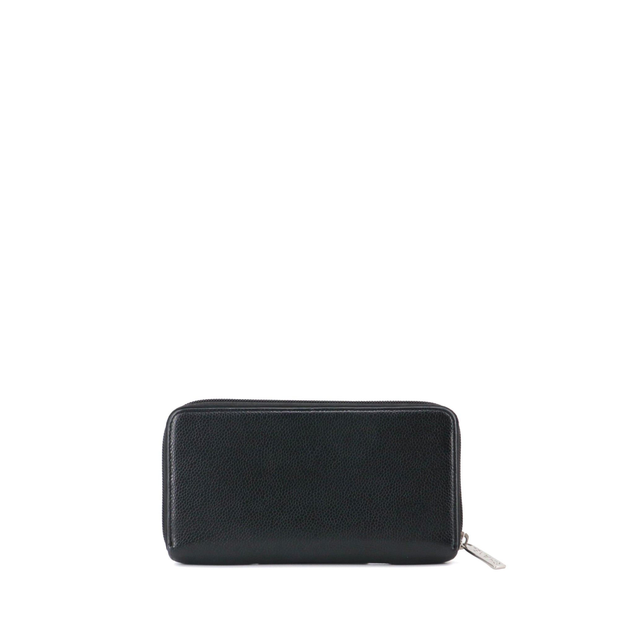 CHANEL - Black quilted leather wallet