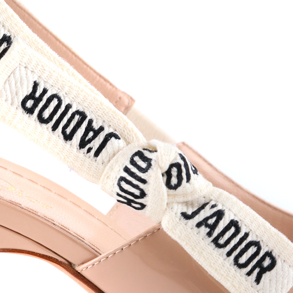 DIOR - J'Adior Slingback pumps in nude patent leather (T39)