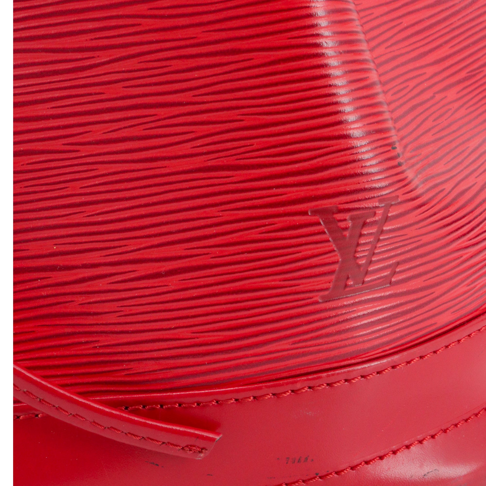 LOUIS VUITTON - NéoNoé shoulder bag in monogram canvas and poppy red leather
