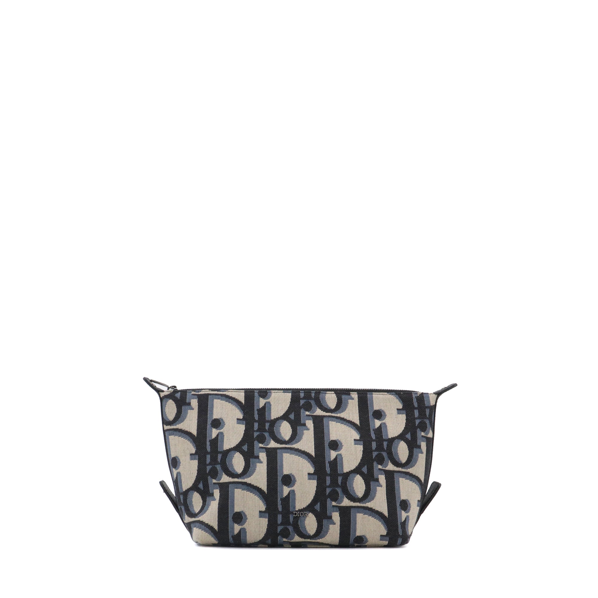 DIOR - Trousse de toilette Dior en toile jacquard bleu marine
