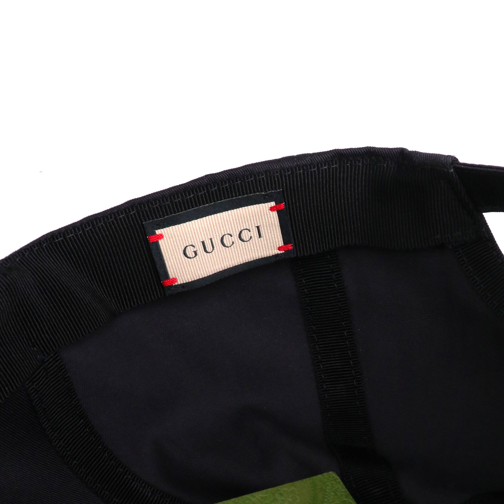 GUCCI - Casquette Gucci en coton noir (L)
