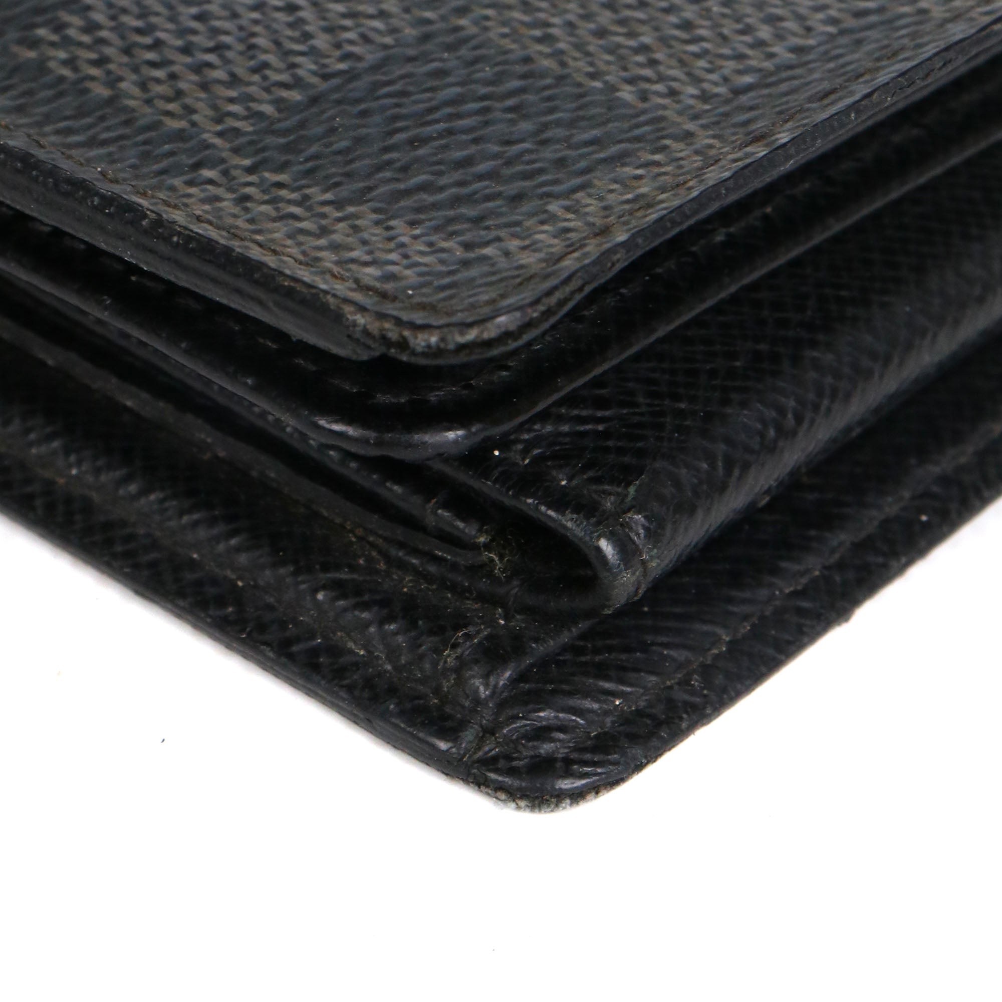 LOUIS VUITTON - Portefeuille Florin Louis Vuitton en toile damier graphite