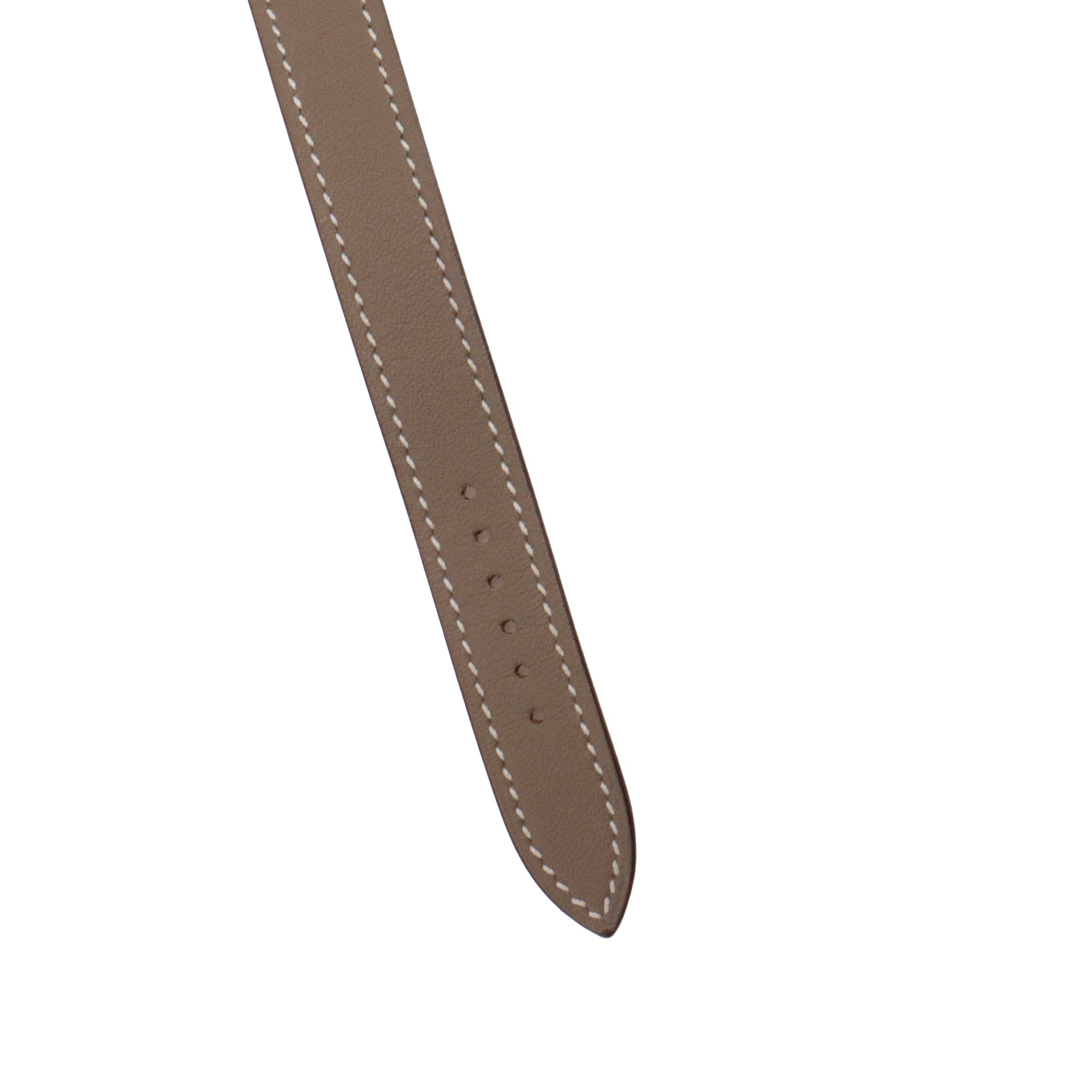 HERMÈS - Kelly watch in brown leather