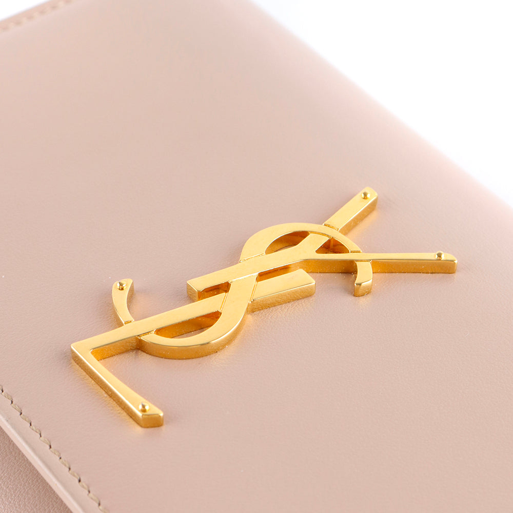 SAINT LAURENT - Kate belt bag in nude smooth leather