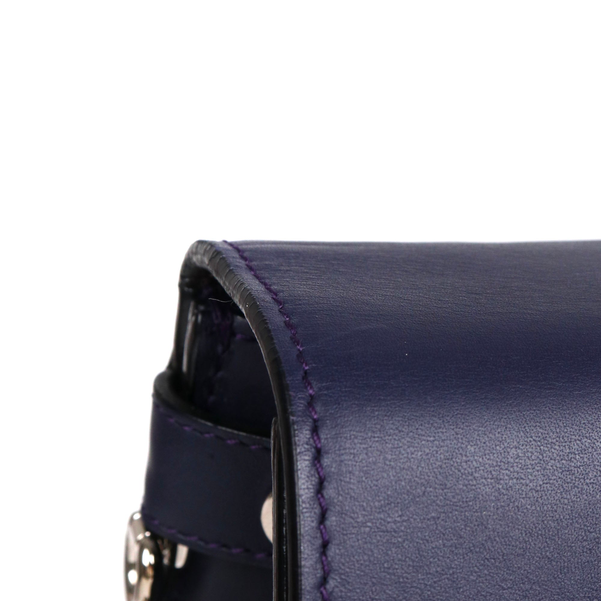 DIOR - Sac à main Diorever Dior en cuir lisse bleu marine