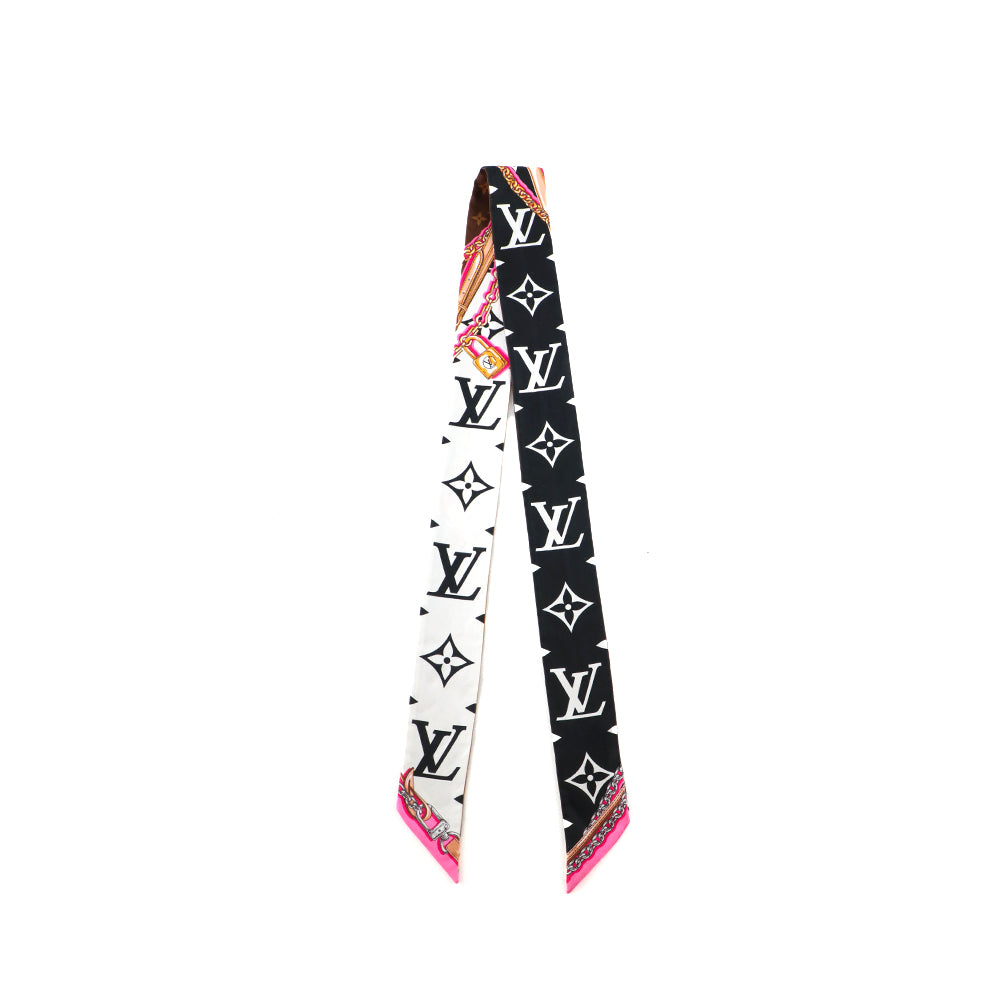 LOUIS VUITTON - Fine monogram silk twilly