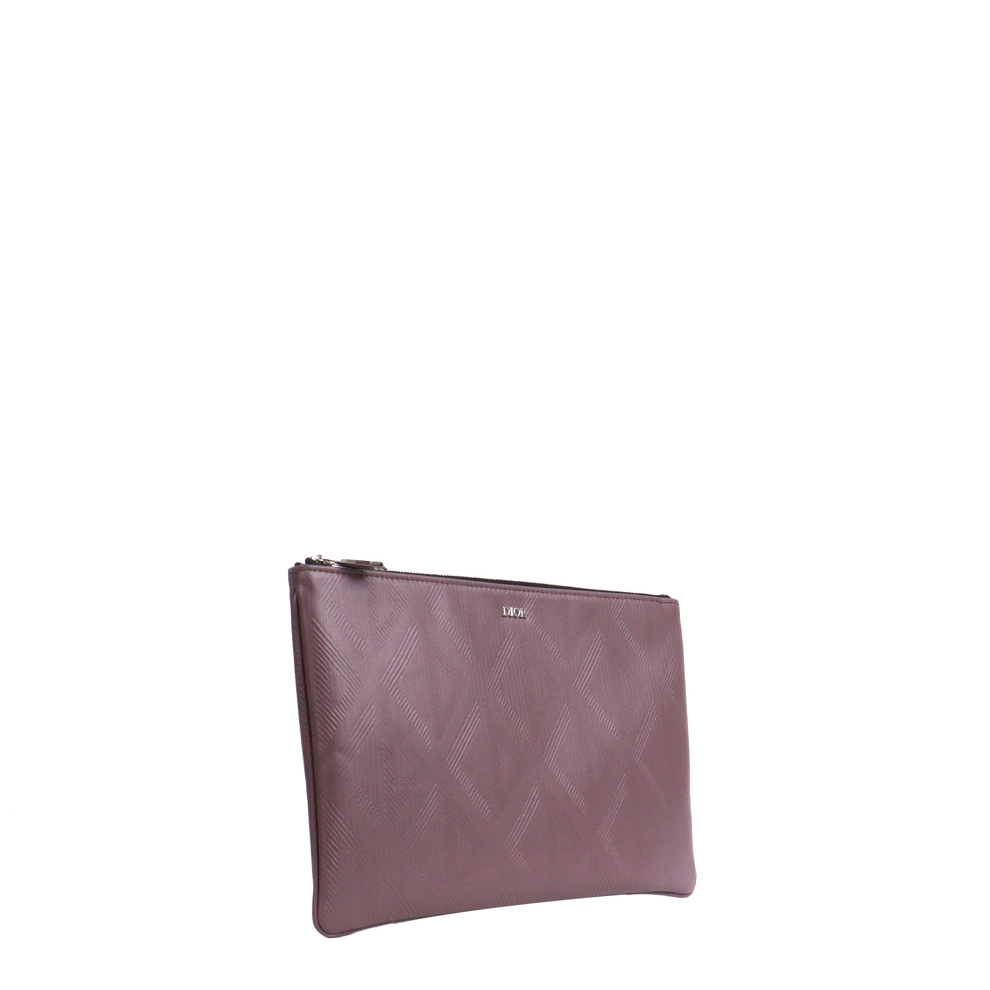 DIOR - Pochette Diamant Dior en toile enduite violette