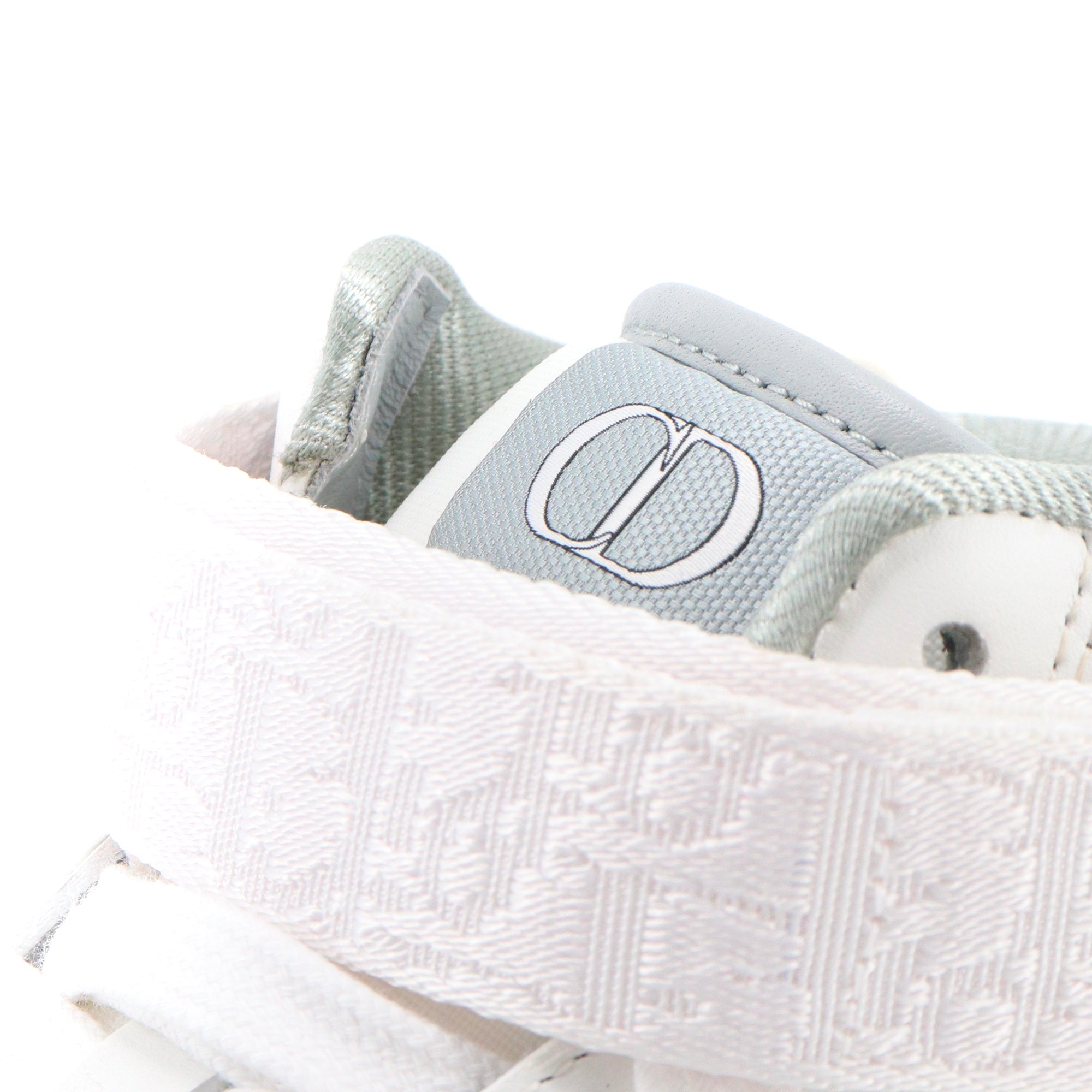 DIOR - Sneakers B27 Mid Dior en cuir blanc et gris (T44)