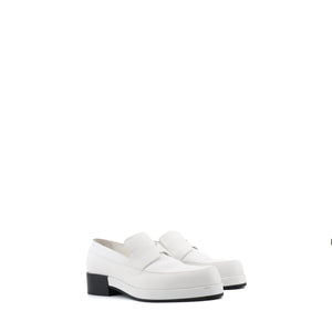 HERMÈS - Kennedy loafers in beige leather (T37.5)
