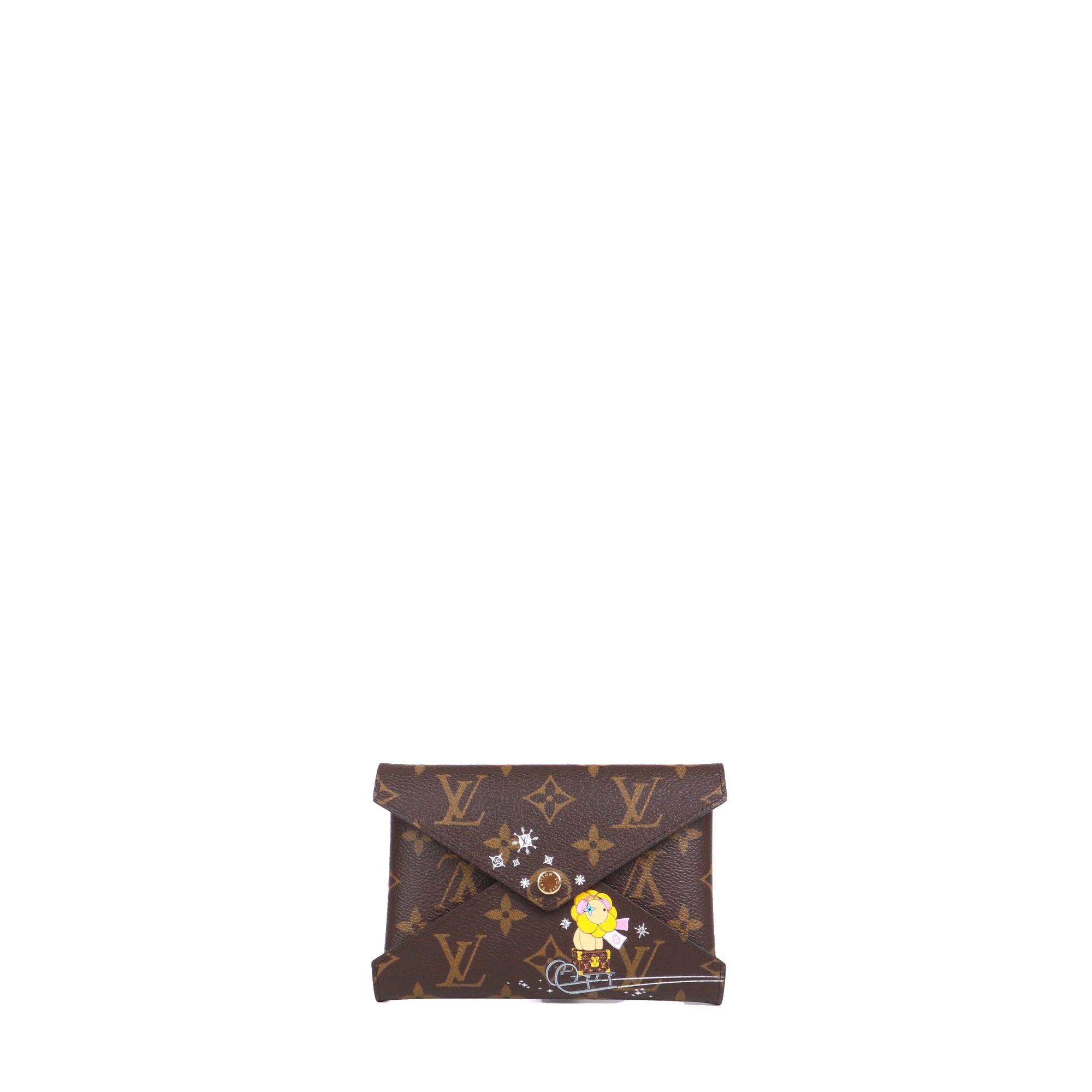 LOUIS VUITTON - Pochette Kirigami Louis Vuitton en toile monogrammée édition limitée Noël 2023