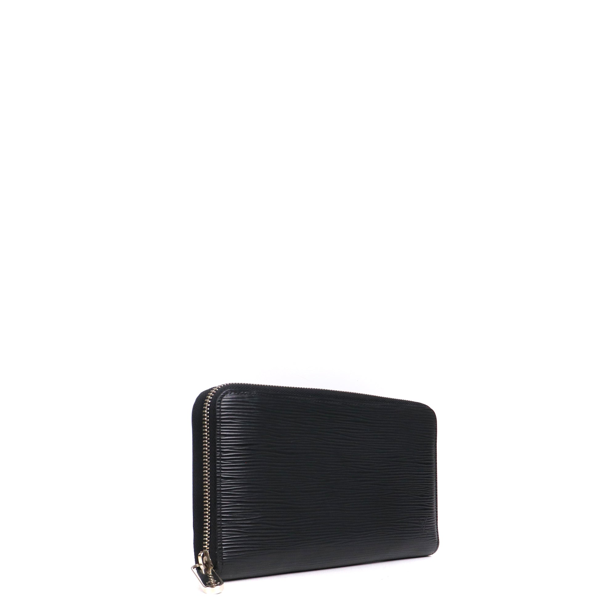 LOUIS VUITTON - Portefeuille Zippy Louis Vuitton en cuir épi noir