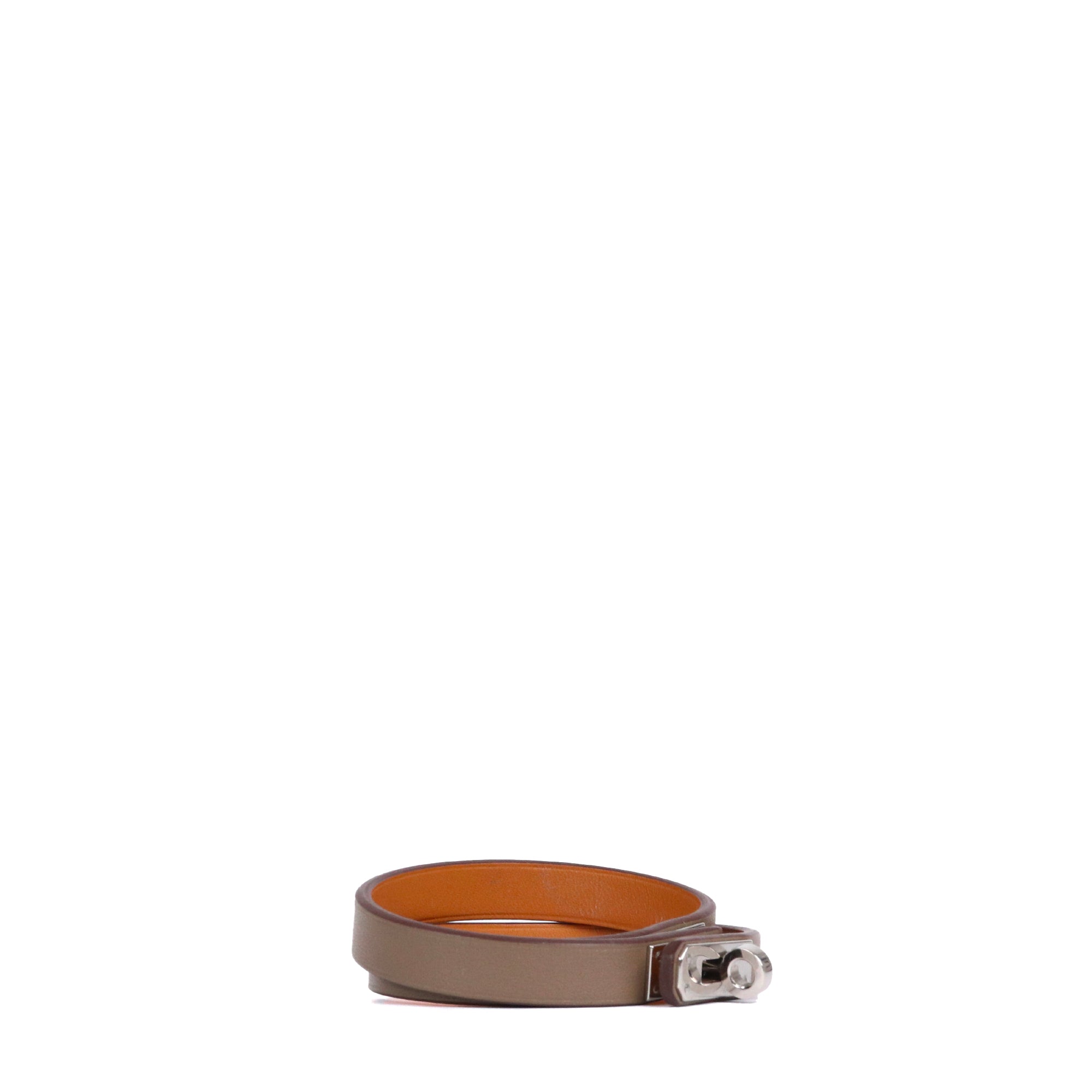 HERMÈS - Orange Clic H bracelet