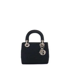 DIOR - Dior medium Lady D-Lite shoulder bag in electric blue toile de jouy