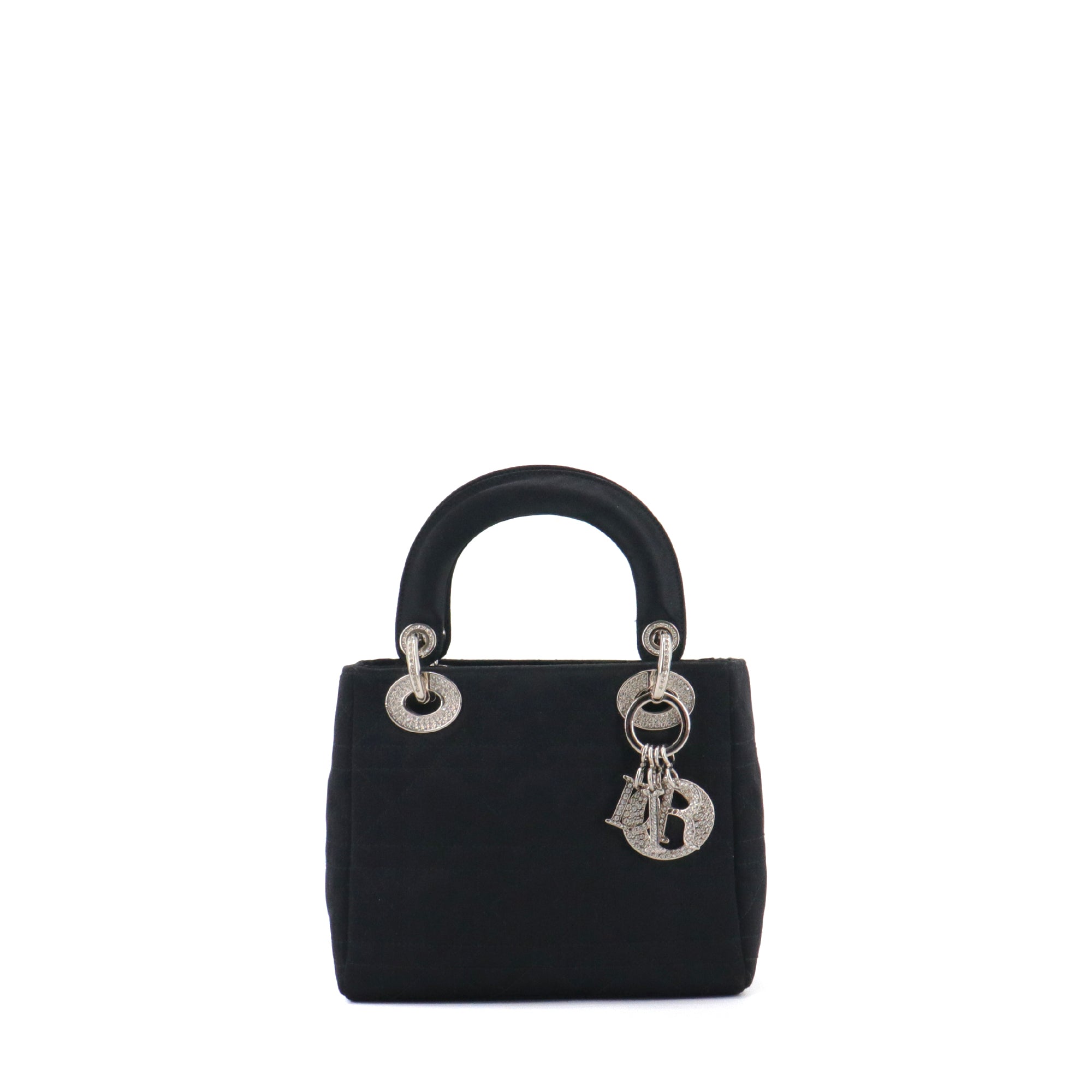 DIOR - Dior medium Lady D-Lite shoulder bag in electric blue toile de jouy