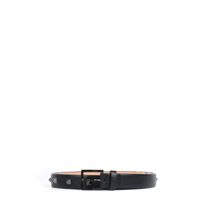 VALENTINO - Ceinture Rockstud Valentino en cuir noir (T95)