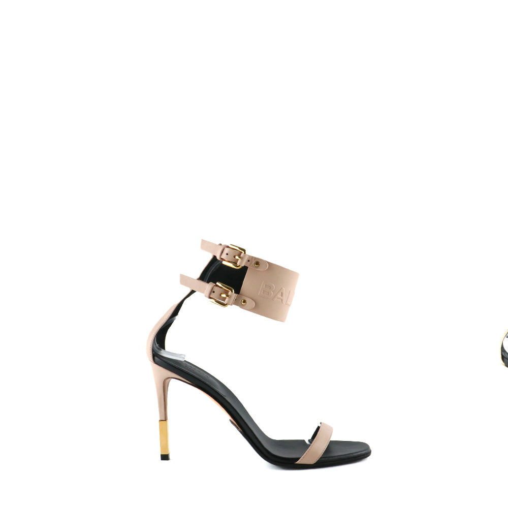 BALMAIN - Escarpins en cuir nude (T38)