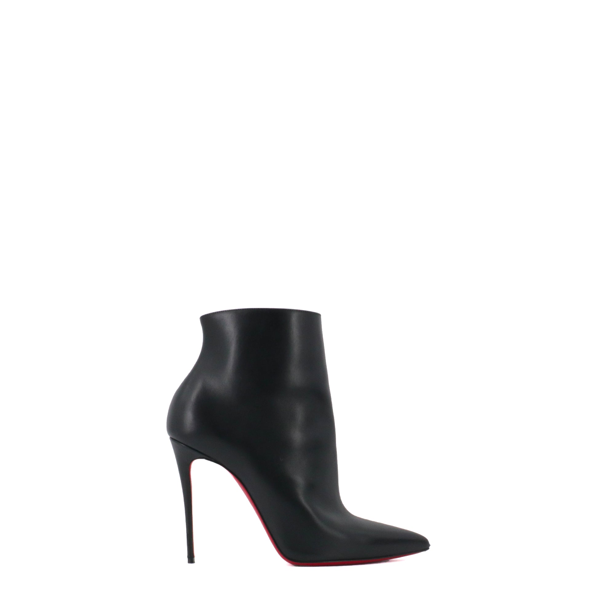 LOUBOUTIN - Louboutin So Kate pumps in black smooth leather and silver studs (T38)