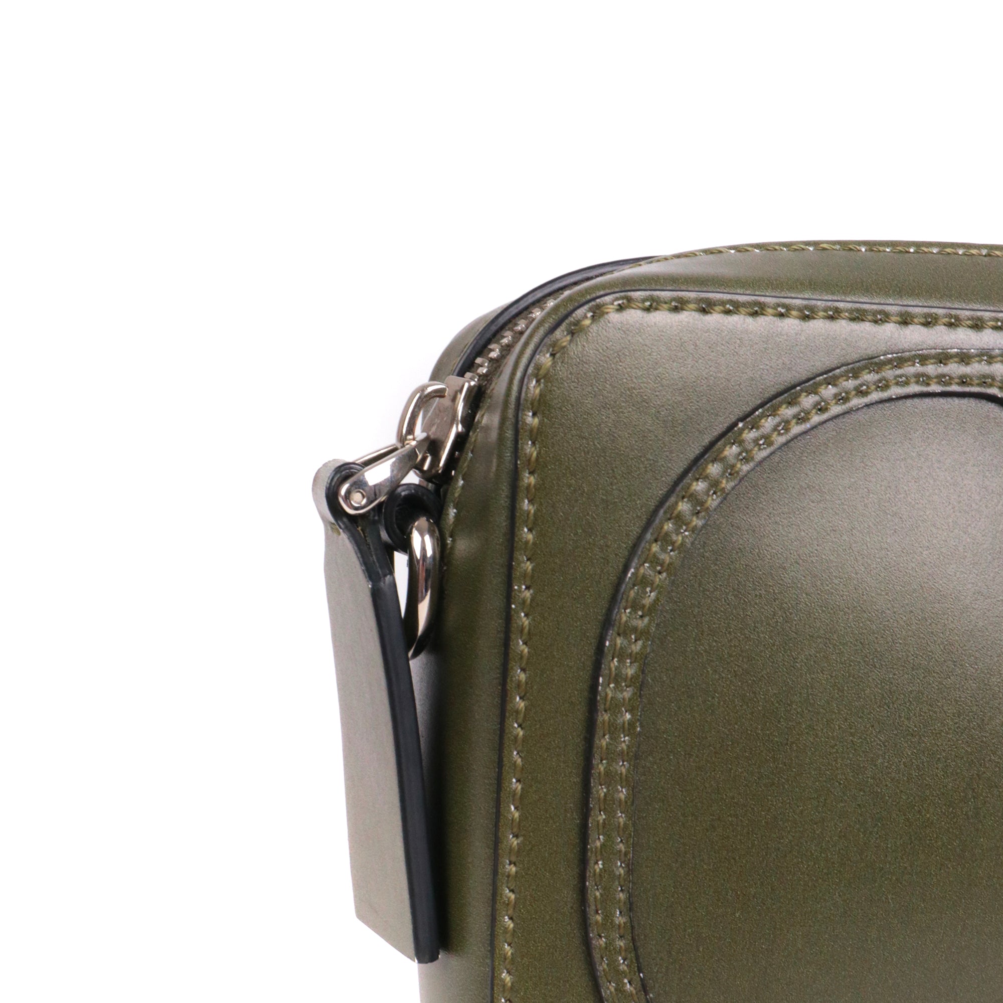 VALENTINO - VSling shoulder bag in brown grained leather