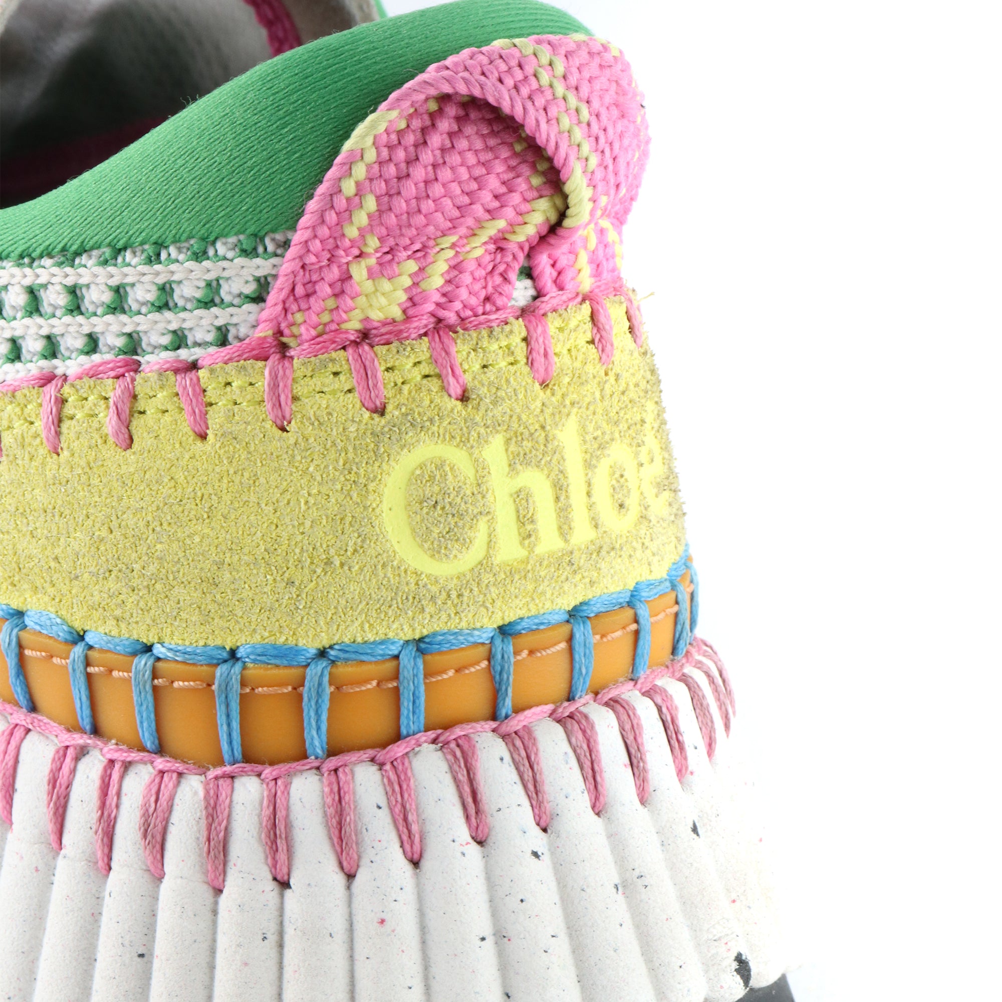 CHLOÉ - Sneakers Nama en toile multicolore (T37)