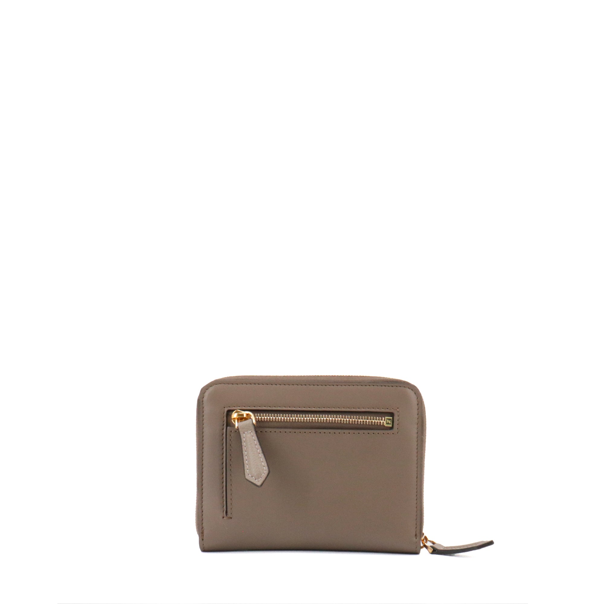 FENDI - Fendi Diamonds wallet in taupe leather