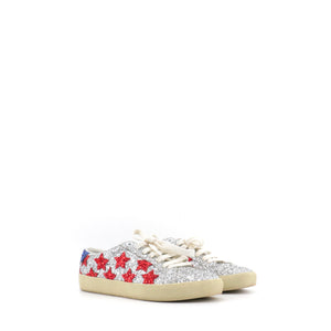 SAINT LAURENT - Sneakers Court Classic Saint Laurent à paillettes argentées (T36,5)